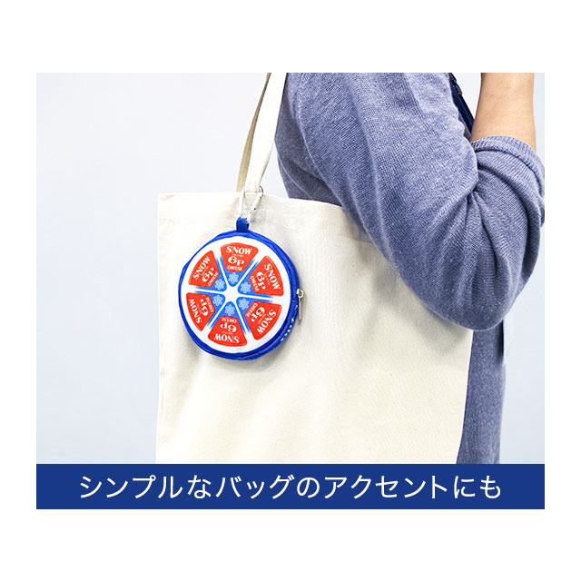 【プレゼント1500P】カラビナ付き「６Ｐチーズ」ポーチ