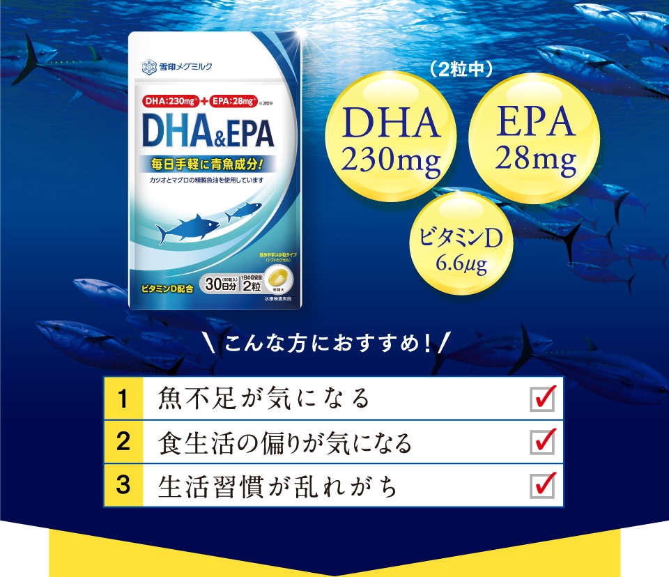 DHA230mg（2粒中）EPA28mg（2粒中）